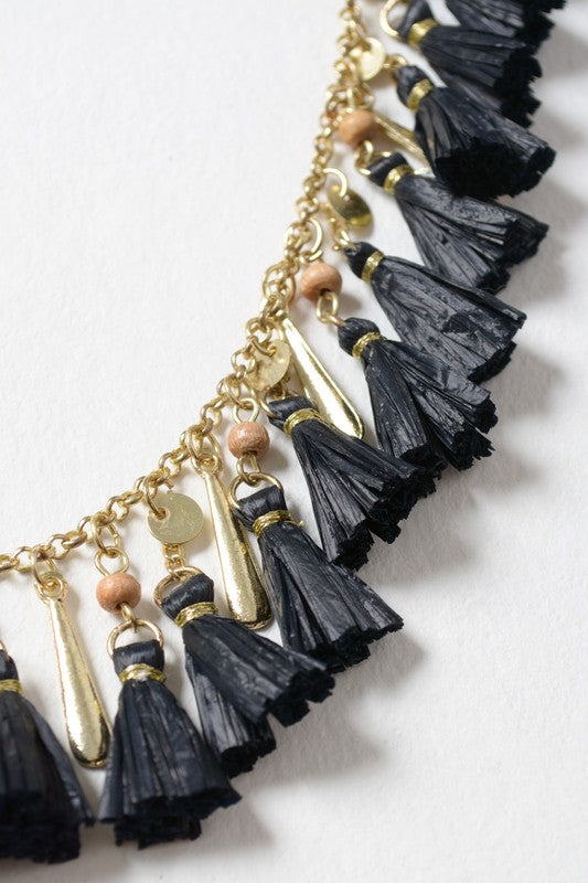 Solid Tassel Chain Fashion Necklace - Nova Luxe Charm