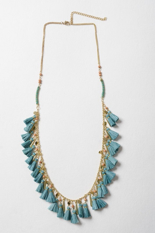 Solid Tassel Chain Fashion Necklace - Nova Luxe Charm