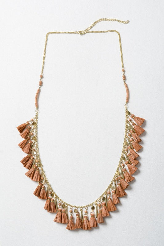 Solid Tassel Chain Fashion Necklace - Nova Luxe Charm