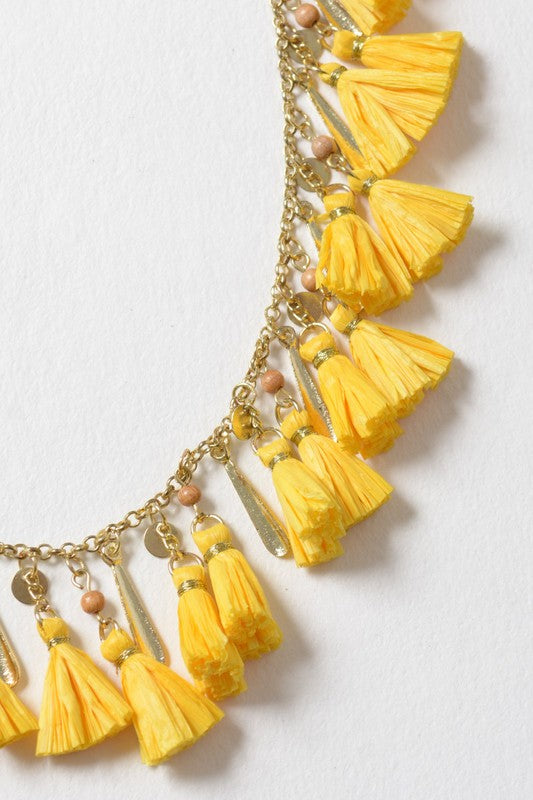 Solid Tassel Chain Fashion Necklace - Nova Luxe Charm