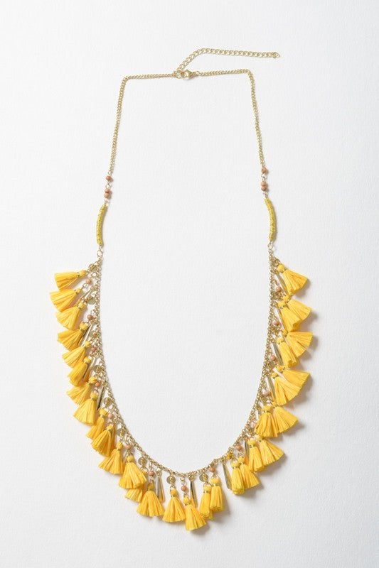 Solid Tassel Chain Fashion Necklace - Nova Luxe Charm