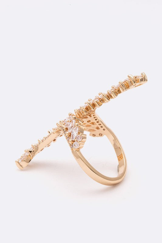 Adjustable Iconic CZ Cocktail Ring - Nova Luxe Charm