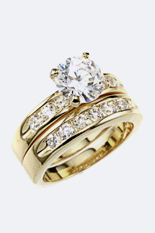 CZ Double Ring Set - Nova Luxe Charm