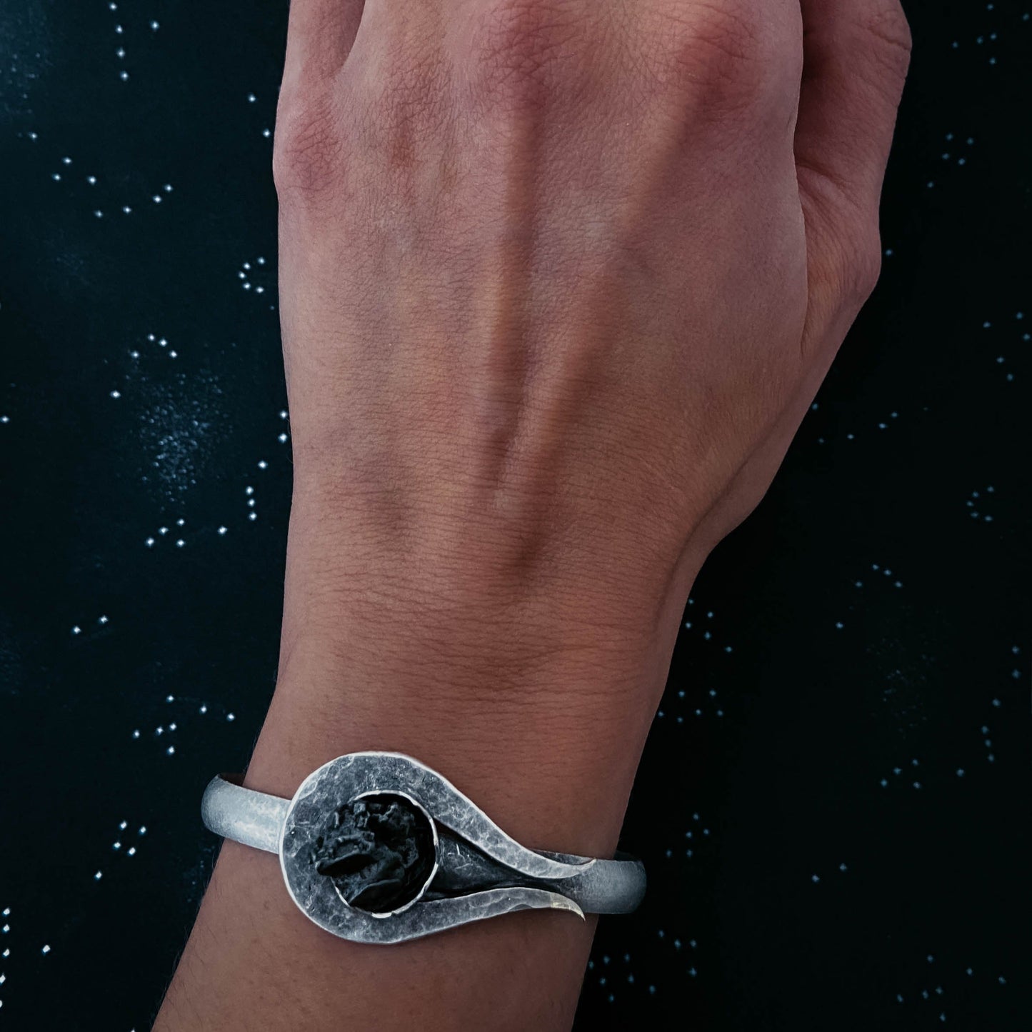 Comet Meteorite Cuff Bracelet - Nova Luxe Charm