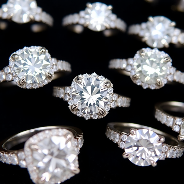 Best fake diamond rings moissanite