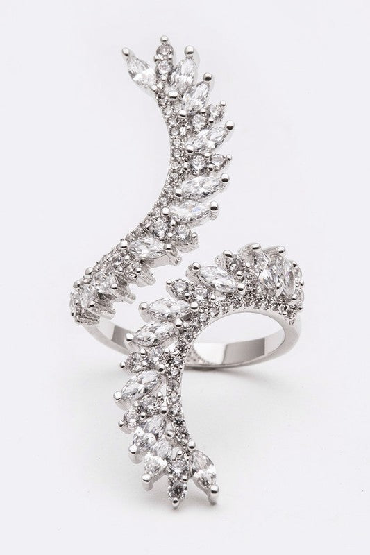 Adjustable Iconic CZ Cocktail Ring - Nova Luxe Charm