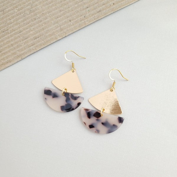 Ava Earrings - Blonde Tortoise - Nova Luxe Charm