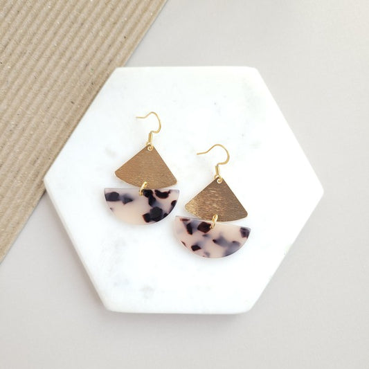 Ava Earrings - Blonde Tortoise - Nova Luxe Charm