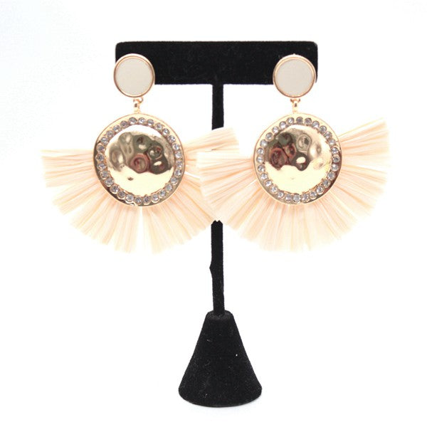 BOHO CHIC CHANDELIER TASSEL STUD EARRINGS - Nova Luxe Charm