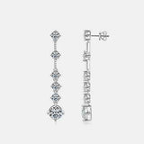 4 Carat Moissanite 925 Sterling Silver Earrings