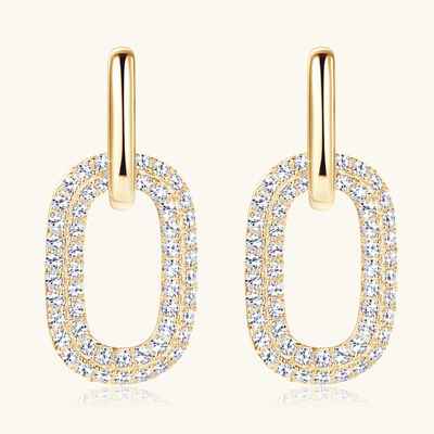 2.16 Carat Moissanite 925 Sterling Silver Earrings - Nova Luxe Charm