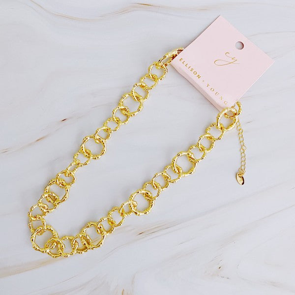 Artfully Linked Chain Necklace - Nova Luxe Charm