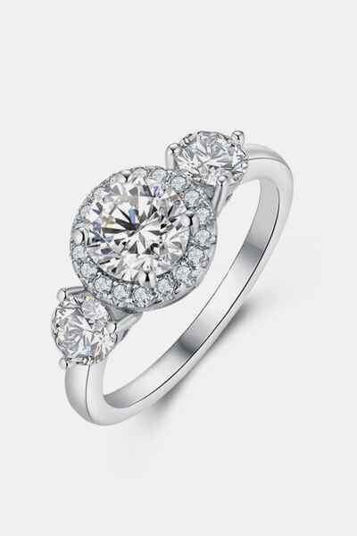 1 Carat Moissanite 925 Sterling Silver Ring - Nova Luxe Charm