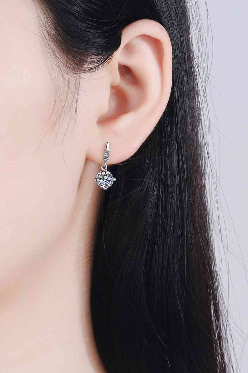 Moissanite Drop Earrings - Nova Luxe Charm