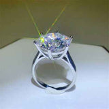 10 Carat Moissanite 925 Sterling Silver Ring