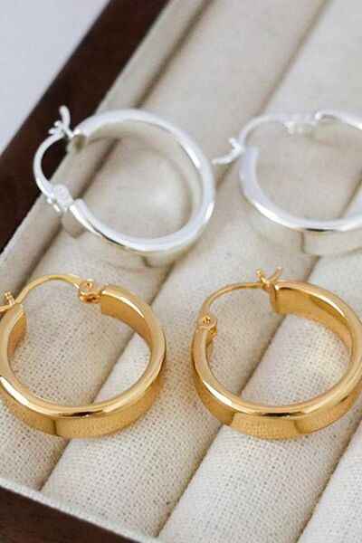 Gold-Plated Brass Huggie Earrings - Nova Luxe Charm