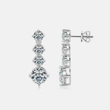 4 Carat Moissanite 925 Sterling Silver Earrings