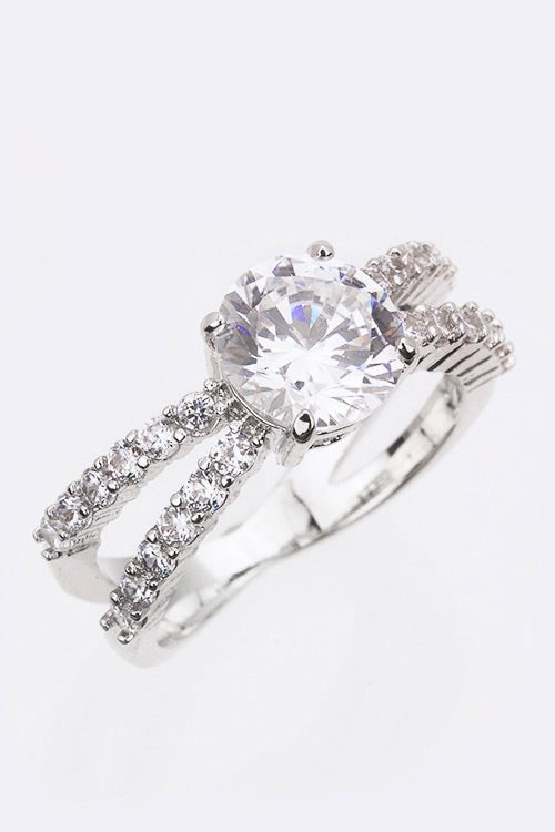 Fashion CZ Engagement Band - Nova Luxe Charm