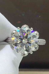 5 Carat  Moissanite Side Stone Ring - Nova Luxe Charm