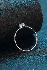 925 Sterling Silver Moissanite Ring