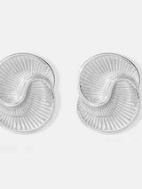 Titanium Steel Spiral Stud Earrings