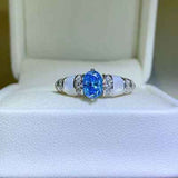 1 Carat Moissanite 925 Sterling Silver Ring