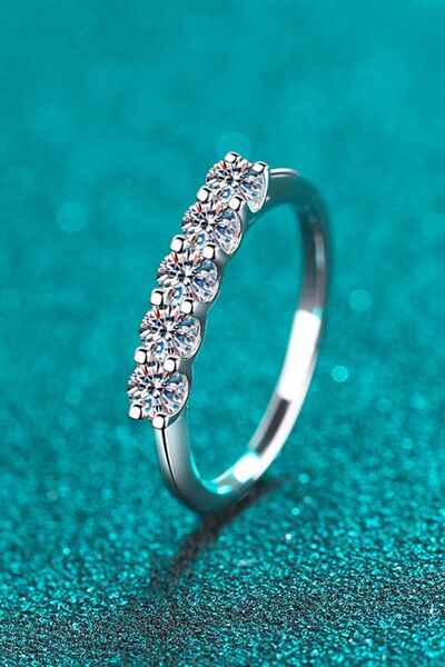 925 Sterling Silver Moissanite Ring