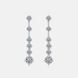 4 Carat Moissanite 925 Sterling Silver Earrings