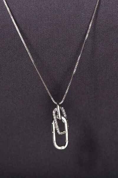 925 Sterling Silver Inland Zircon Necklace