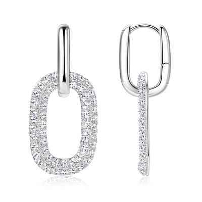 2.16 Carat Moissanite 925 Sterling Silver Earrings - Nova Luxe Charm