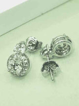 1 Carat Moissanite 925 Sterling Silver Earrings