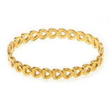 18K Gold-Plated Stainless Steel Heart Bracelet - Nova Luxe Charm