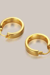 Gold-Plated Brass Huggie Earrings - Nova Luxe Charm