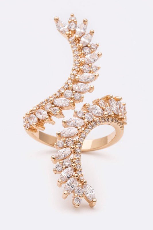 Adjustable Iconic CZ Cocktail Ring - Nova Luxe Charm