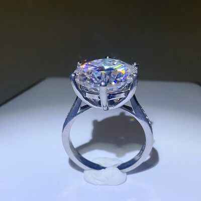 10 Carat Moissanite 925 Sterling Silver Ring