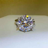 10 Carat Moissanite 925 Sterling Silver Ring