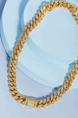 Brass Curb Chain Necklace - Nova Luxe Charm