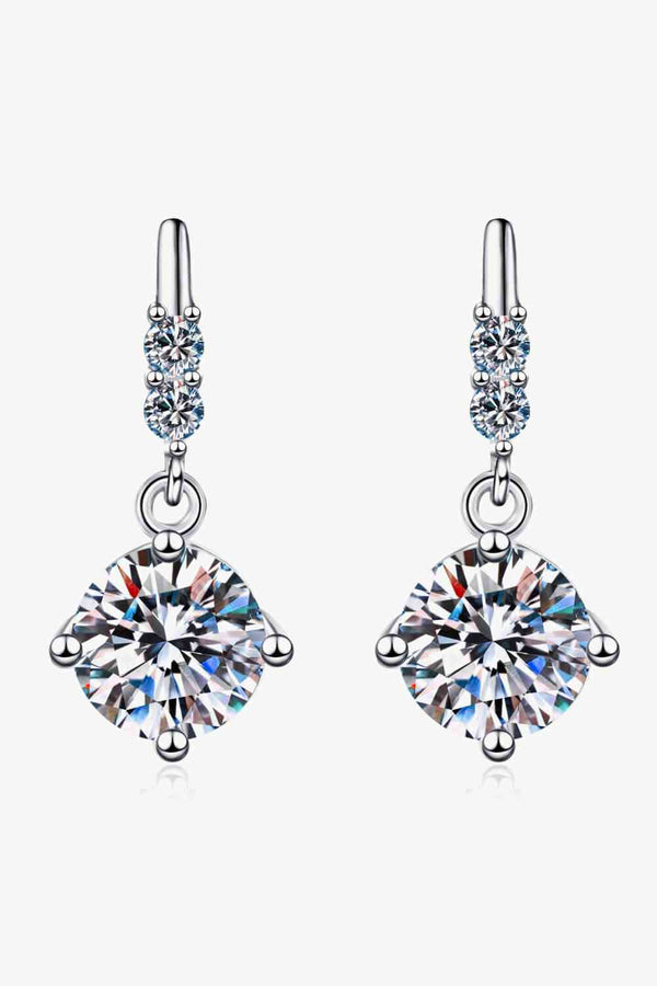 Moissanite Drop Earrings - Nova Luxe Charm