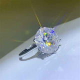 10 Carat Moissanite 925 Sterling Silver Ring