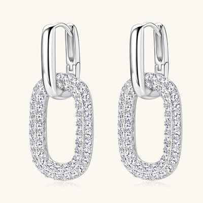 2.16 Carat Moissanite 925 Sterling Silver Earrings - Nova Luxe Charm