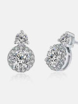 1 Carat Moissanite 925 Sterling Silver Earrings