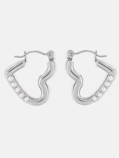 Stainless Steel Heart Earrings - Nova Luxe Charm