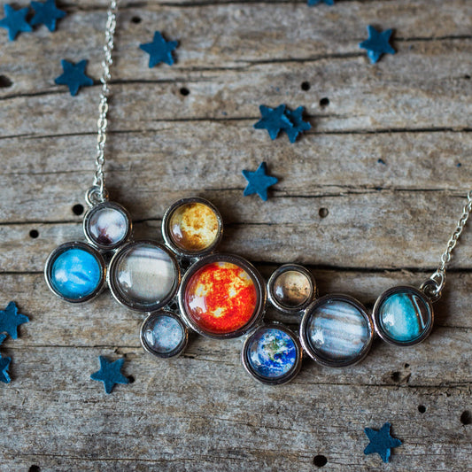 Solar System Statement Bib Necklace - Nova Luxe Charm
